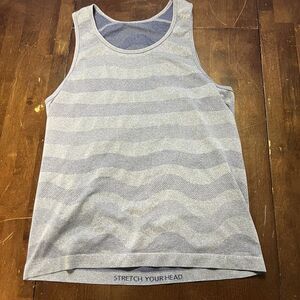 Lululemon Women's Blue Tank Top Small Stretch Your Head Activewear